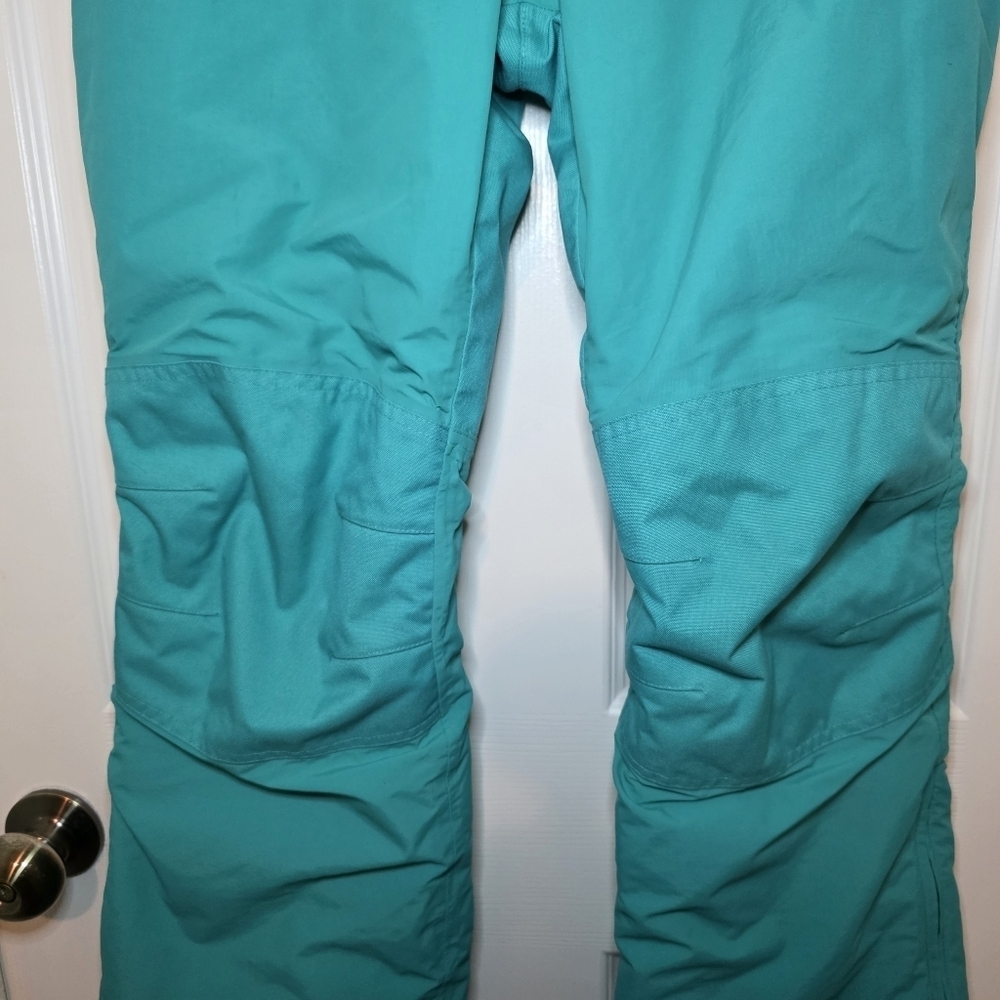 Lands End Kids Squall Waterproof Insulated Iron Knee Snow Pants Sz 14 Green - Picture 3 of 12